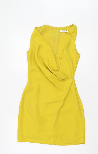 Mango Women’s Yellow XS Sheath Dress
