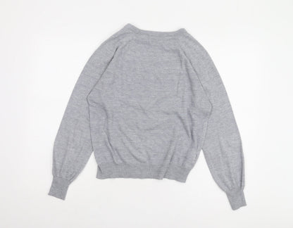 Womens UK Size XS Mango Grey Pullover Jumper