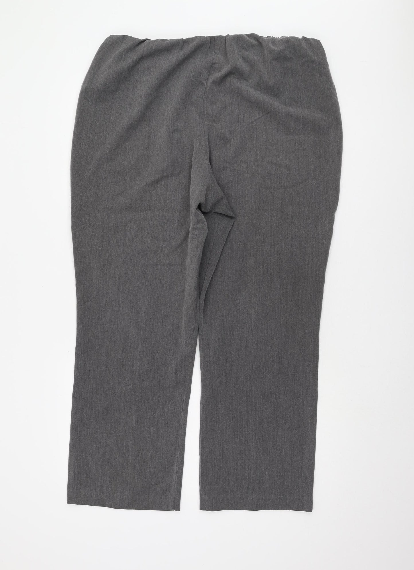 Womens UK Size 18 Bonmarché Regular Fit Casual Grey Trousers