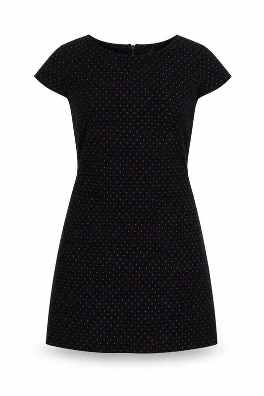 Next Women's Black Polka Dot Shift Dress Size 12