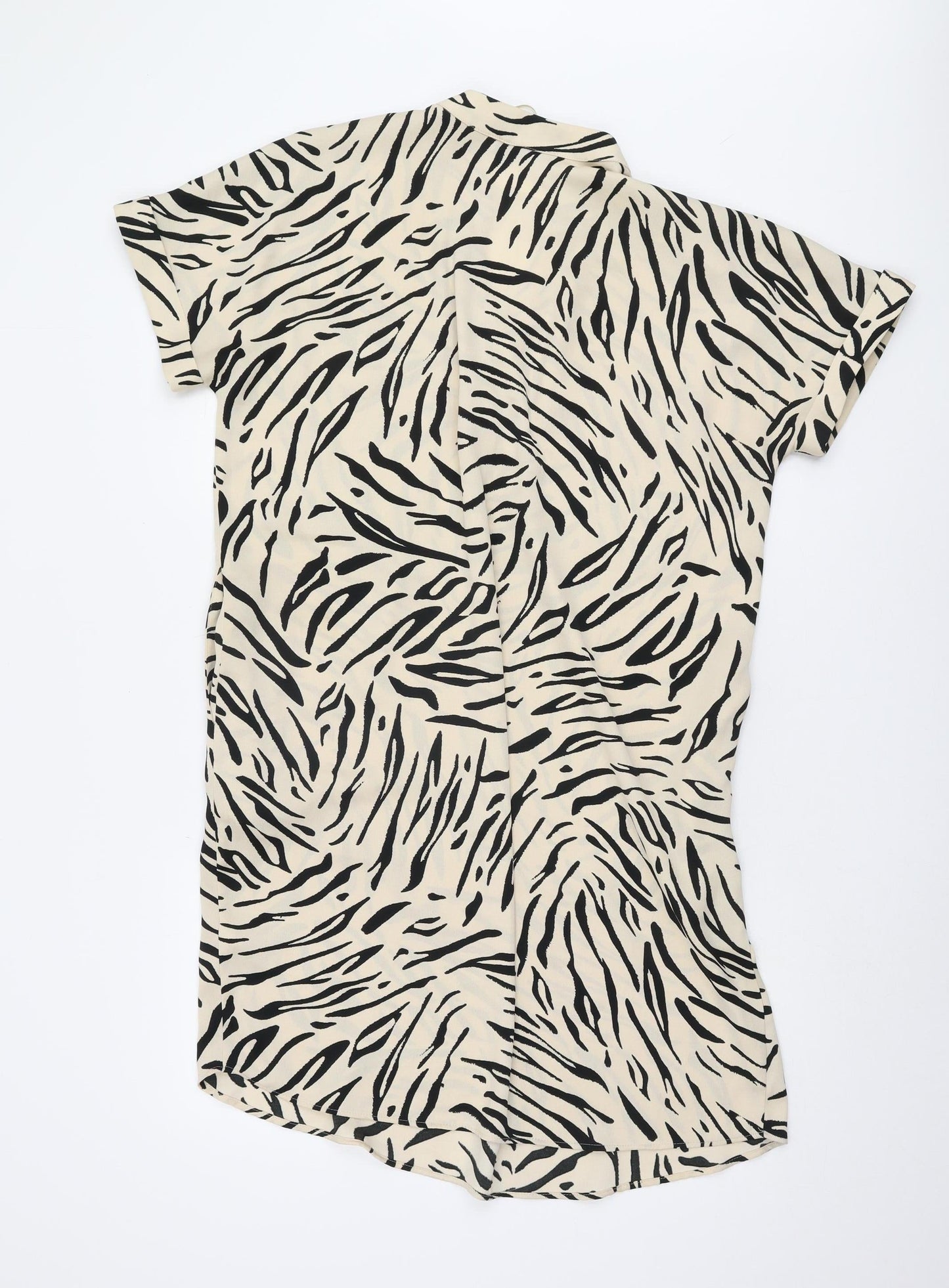 Marks and Spencer Women’s Beige Animal Print Shirt Dress