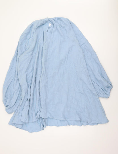 ASOS DESIGN Women's Blue Long Sleeve Dress, Size 12