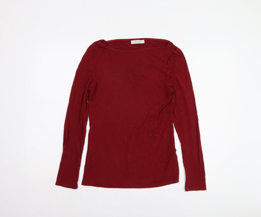Oasis Women's Red Long Sleeve Top S