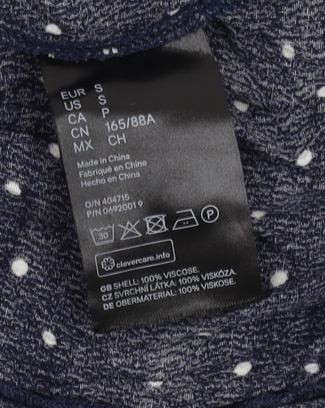 H&M Maternity Blue Polka Dot 3/4 Sleeve Dress