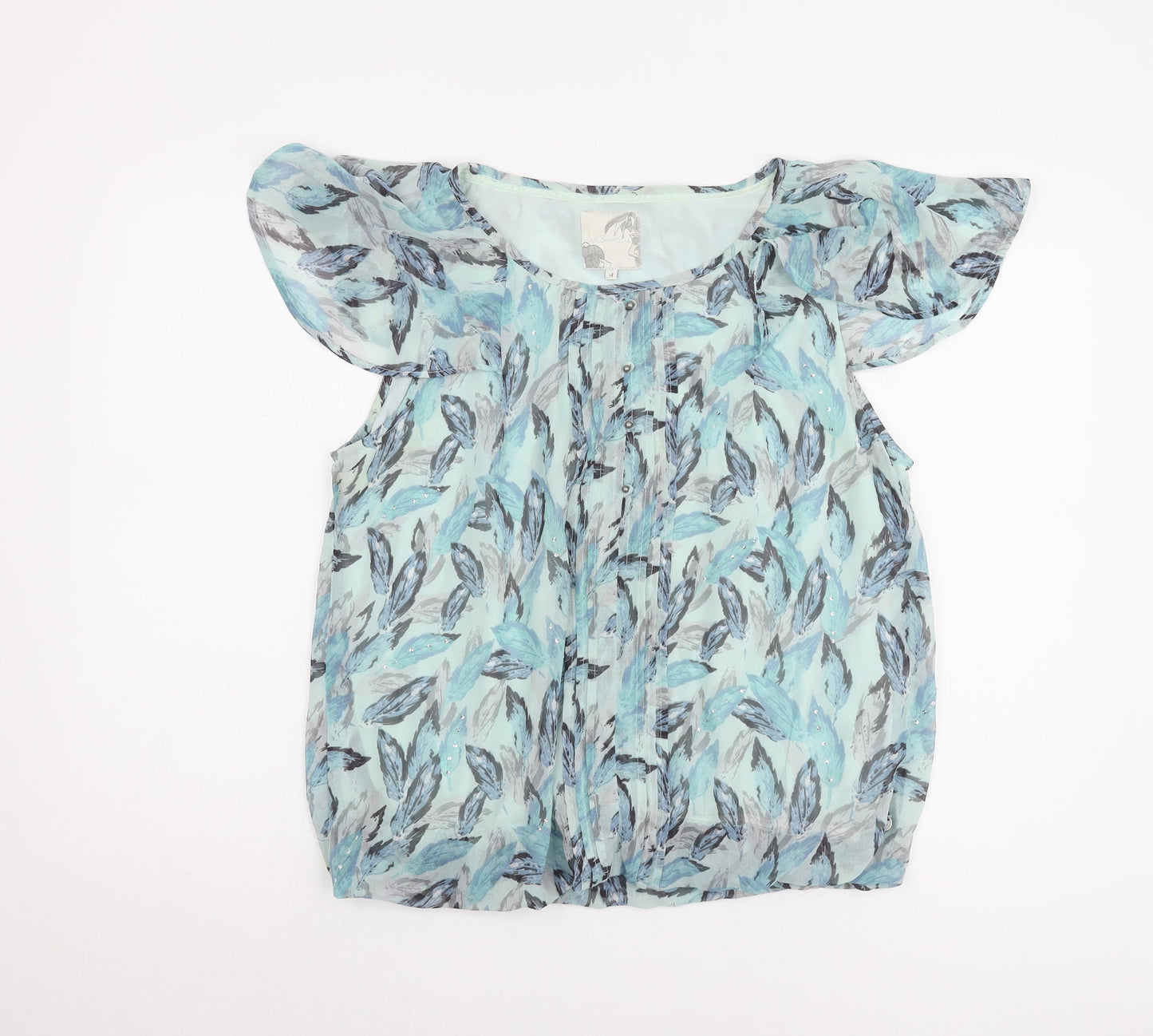 Womens UK Size 14 RJR John Rocha Blue Basic Blouse