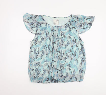Womens UK Size 14 RJR John Rocha Blue Basic Blouse