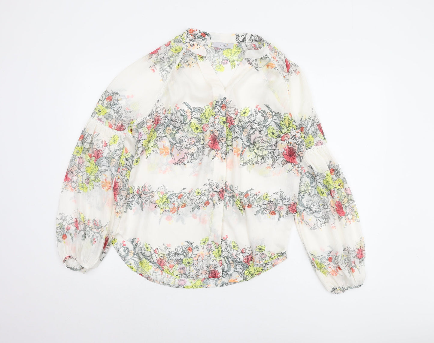 Womens UK Size 12 Marks and Spencer Multicoloured Basic Blouse