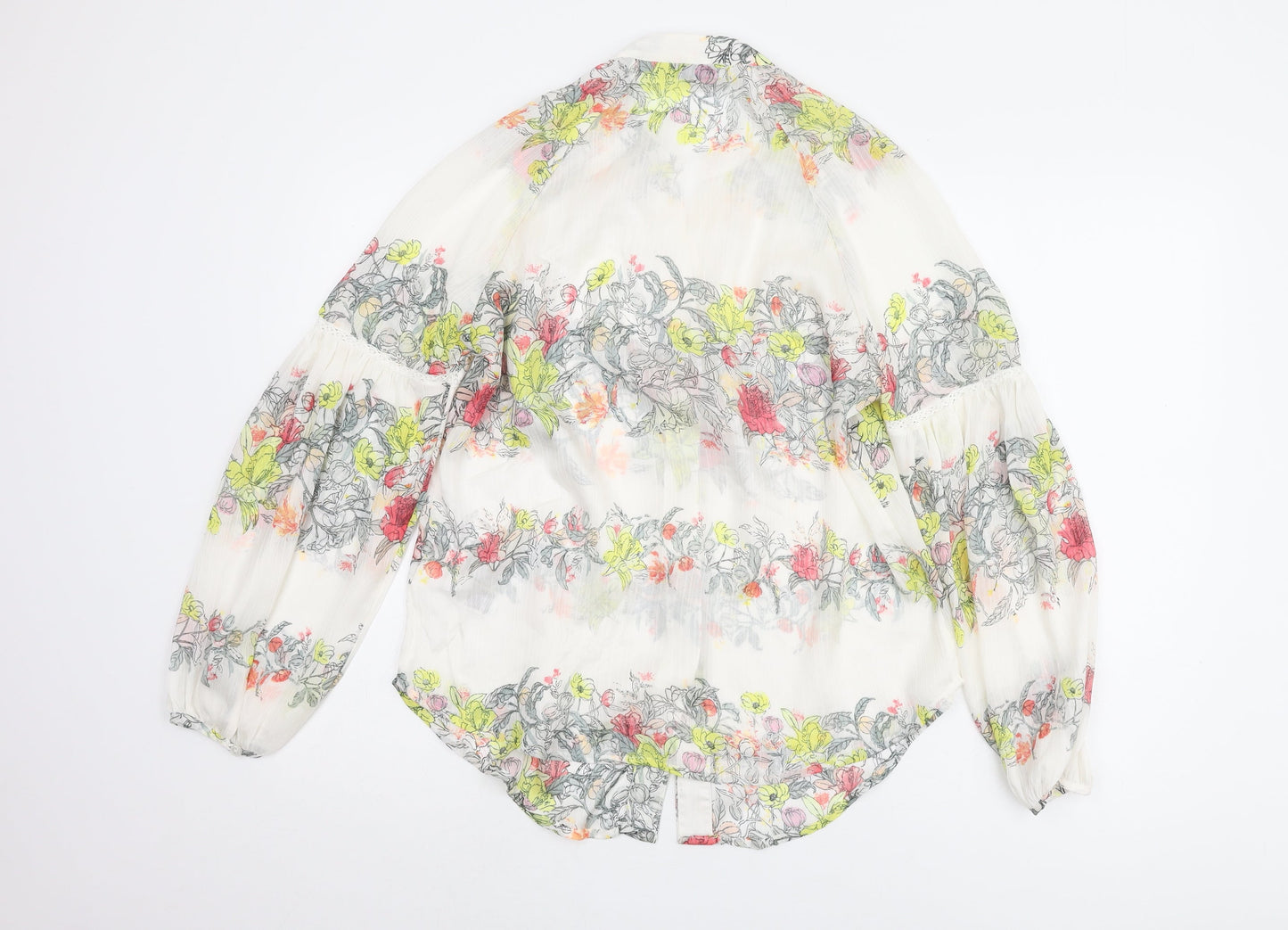 Womens UK Size 12 Marks and Spencer Multicoloured Basic Blouse