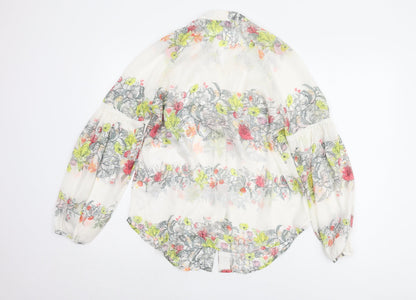 Womens UK Size 12 Marks and Spencer Multicoloured Basic Blouse