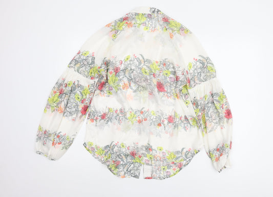 Womens UK Size 12 Marks and Spencer Multicoloured Basic Blouse