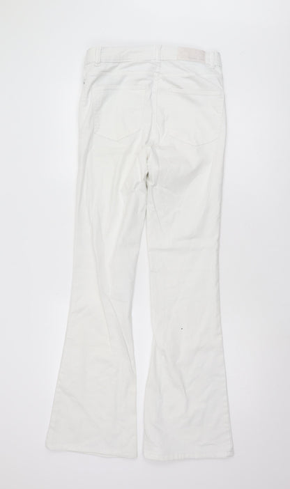 Noisy May Women's White Flared Jeans Size 30