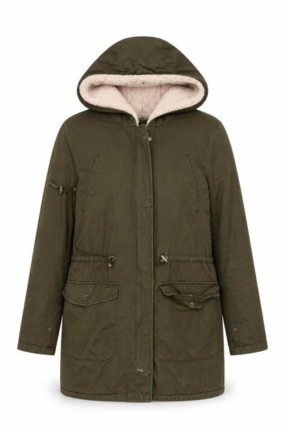 Womens UK Size 8 Brave Soul Green Parka Coat