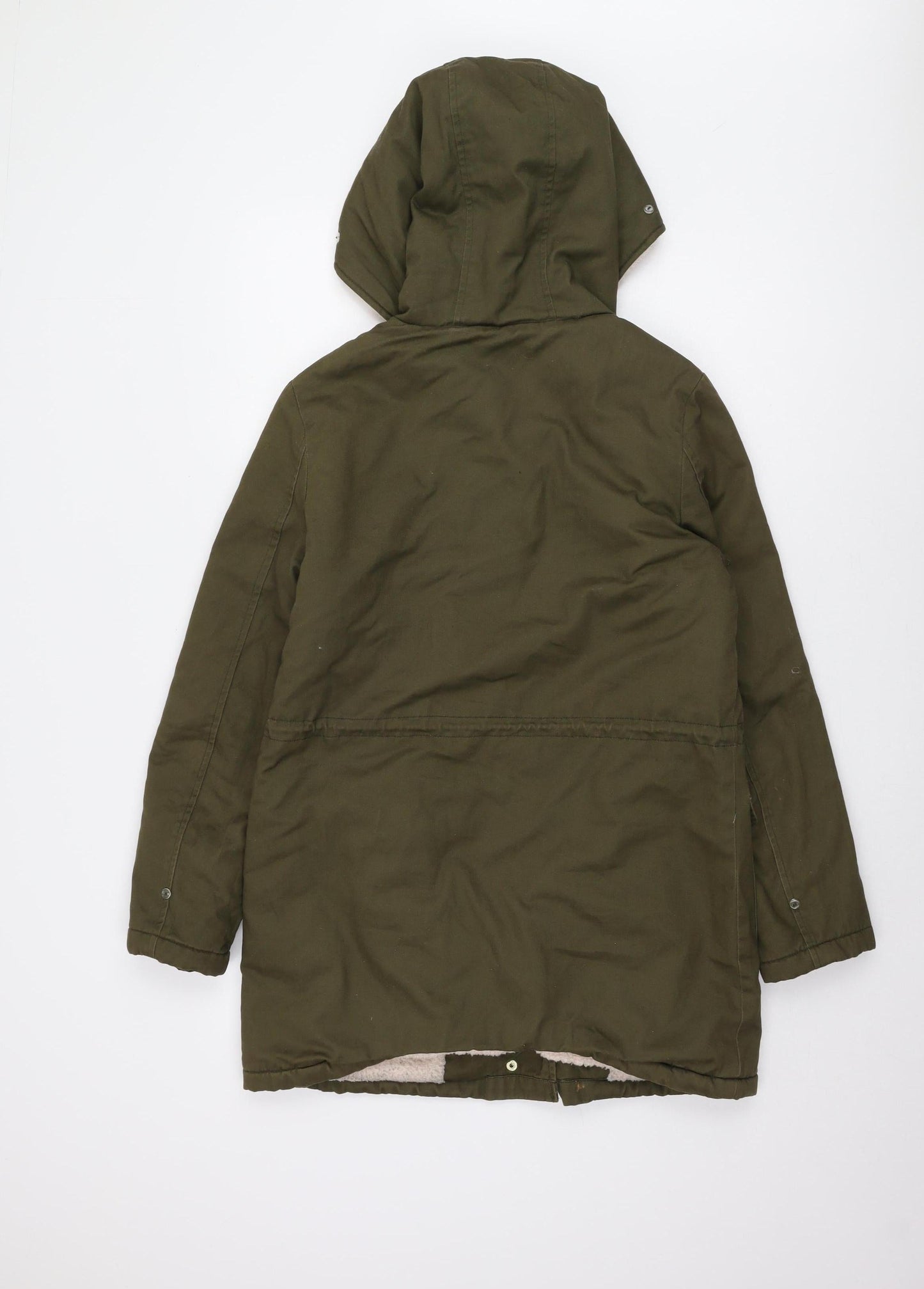 Womens UK Size 8 Brave Soul Green Parka Coat