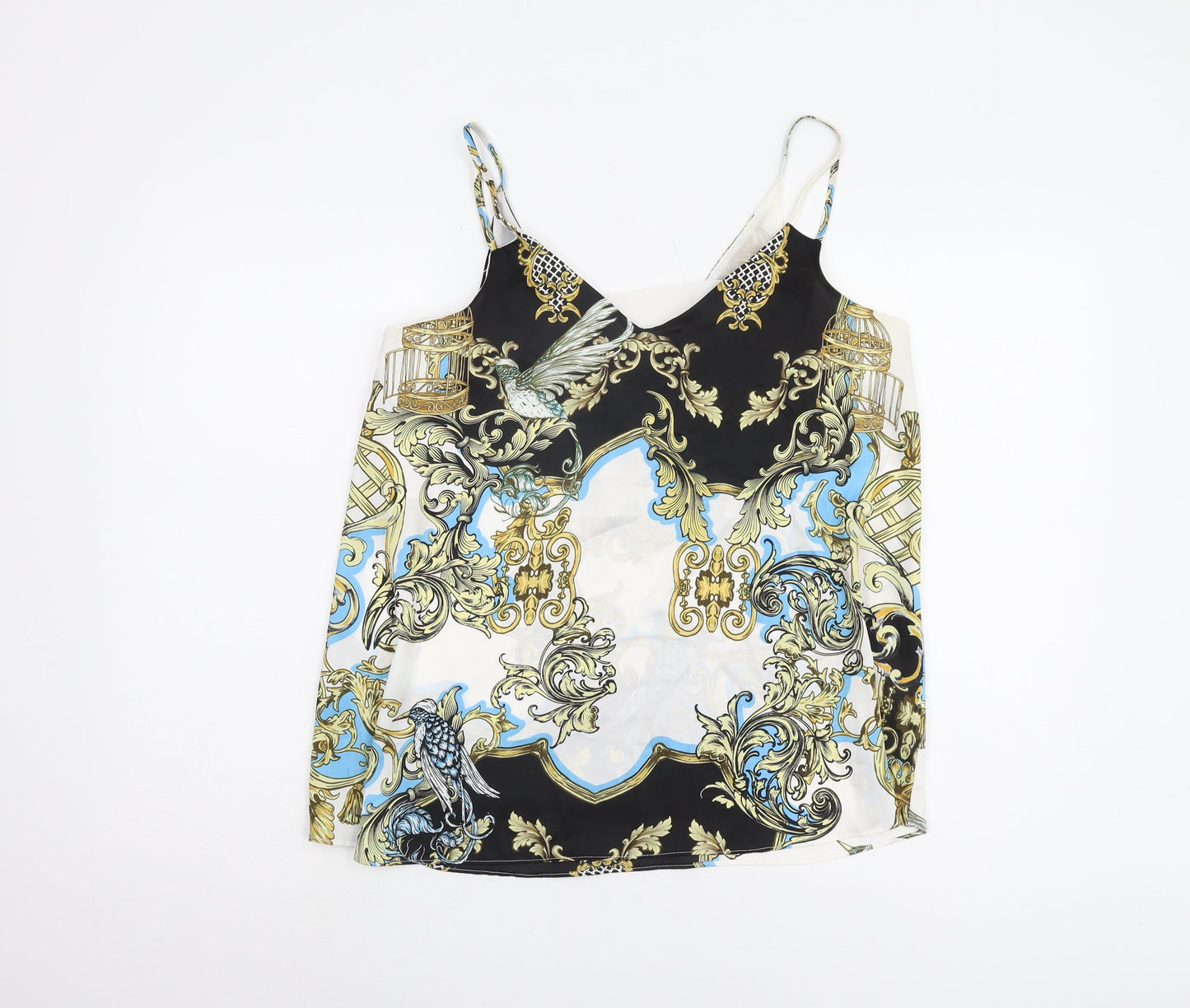 Womens UK Size 10 River Island Multicoloured Camisole Tank