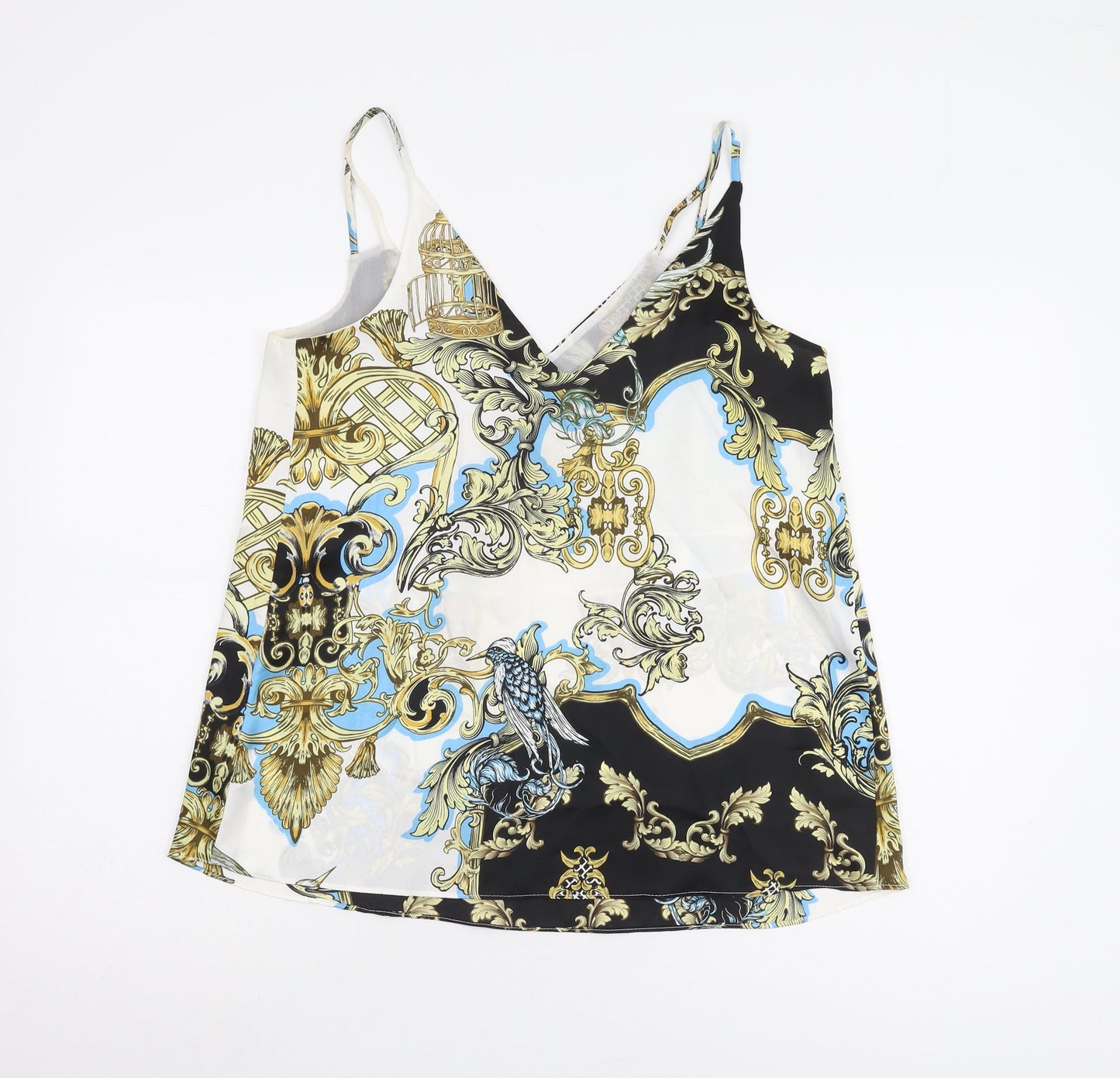 Womens UK Size 10 River Island Multicoloured Camisole Tank