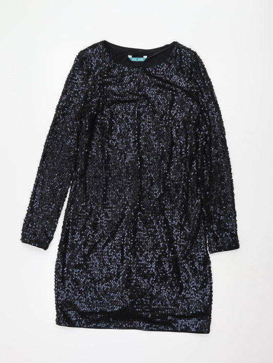 Marks and Spencer Women's Black Sequin Dress, UK 8
