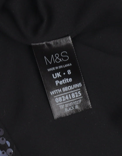 Marks and Spencer Women's Black Sequin Dress, UK 8