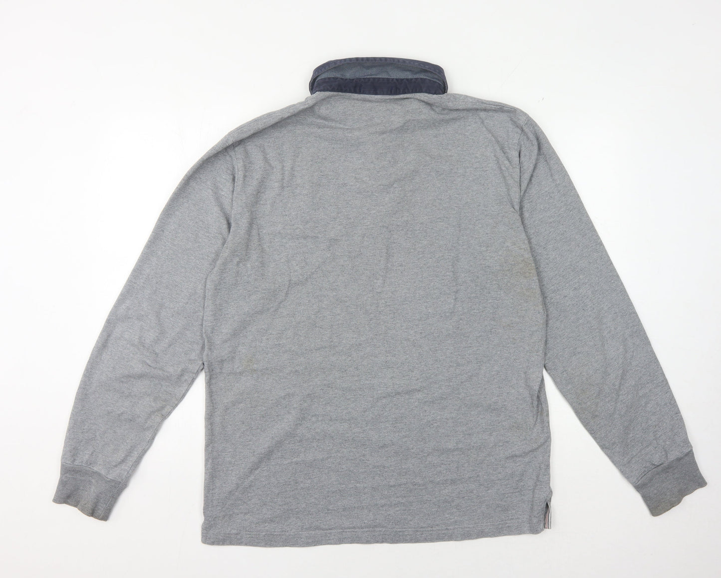 GANT Men's Grey XL Long Sleeve Polo Shirt