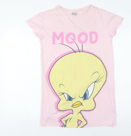 Tweety Looney Tunes Girls Pink Nightshirt Size 12 Graphic