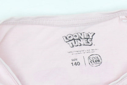 Tweety Looney Tunes Girls Pink Nightshirt Size 12 Graphic