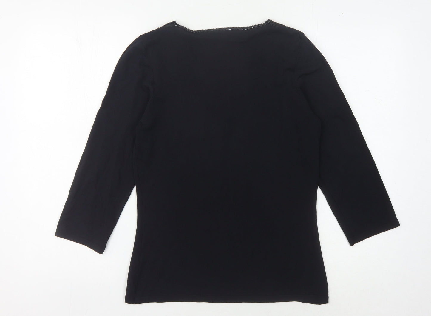 Womens UK Size 12 Wallis Black Basic Blouse