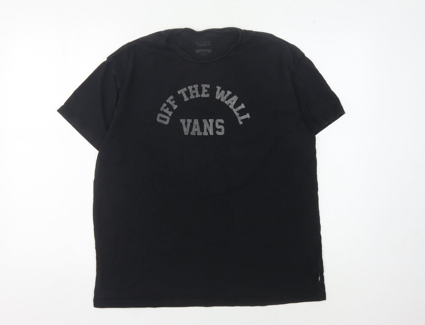 Vans Men's Black Medium T-Shirt with Logo Graphic