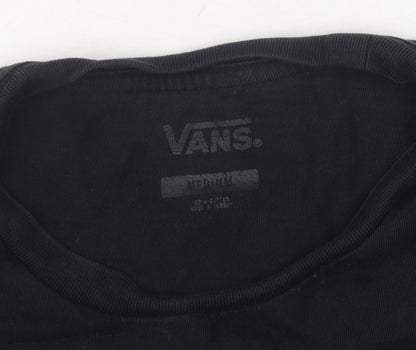 Vans Men's Black Medium T-Shirt with Logo Graphic