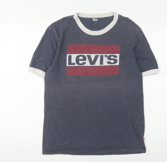 Levi's Men's Blue Graphic Print T-Shirt M