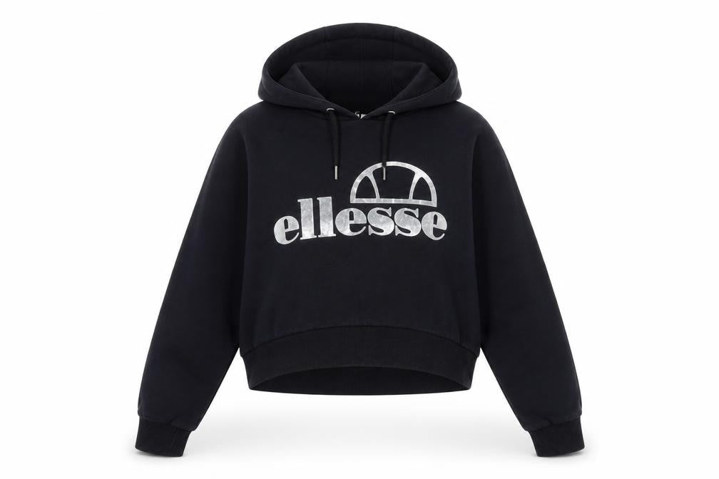 Womens UK Size 8 ellesse Black Pullover Hoodie