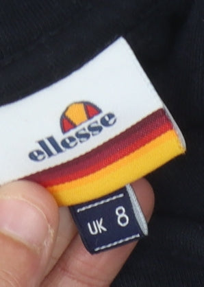 Ellesse Women’s Black Hoodie, Size 8, Pullover