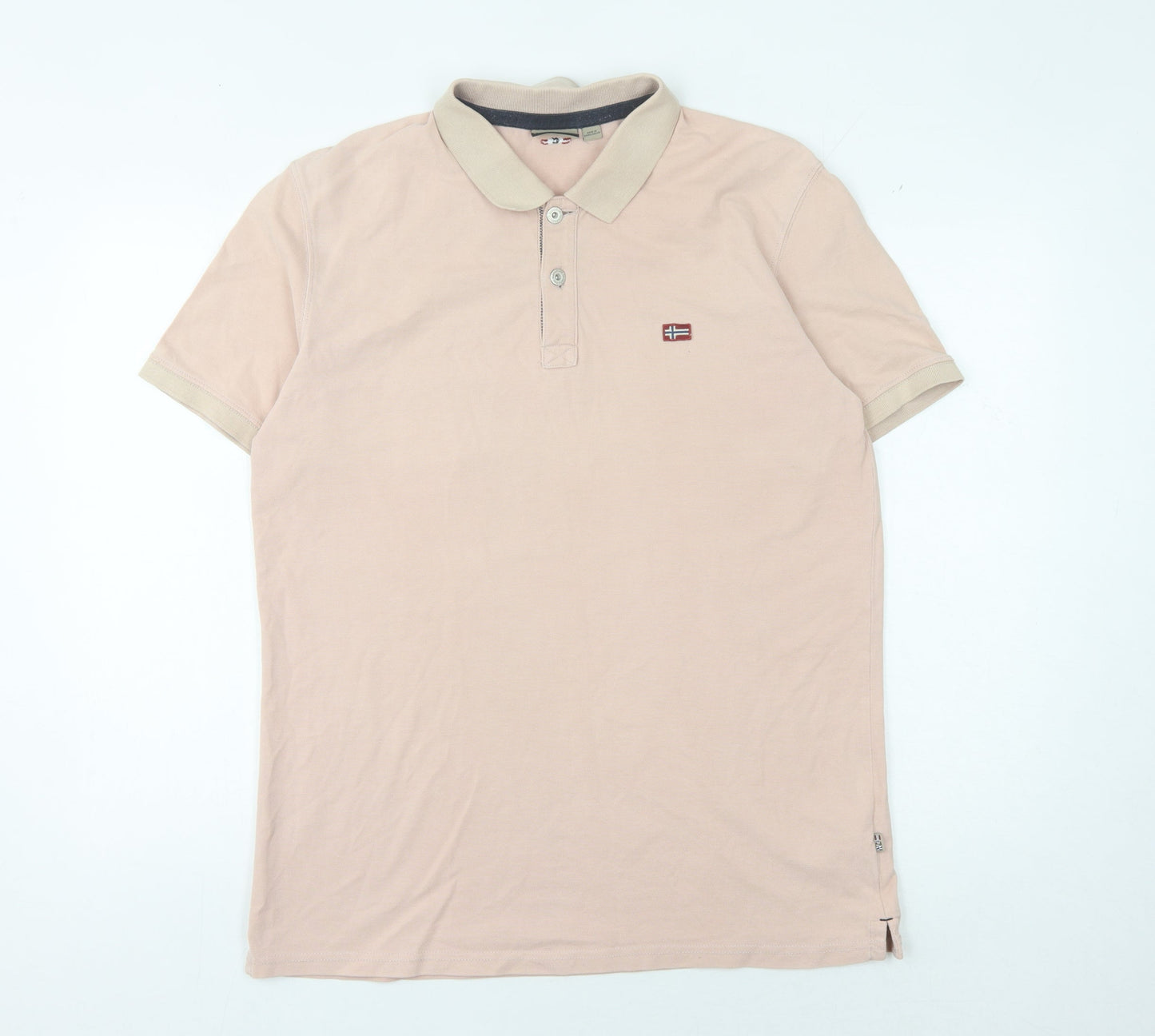 Napapijri Men's Beige XL Polo Shirt