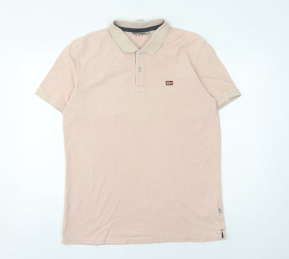 Napapijri Men's Beige XL Polo Shirt