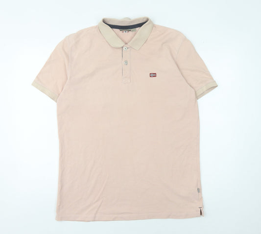 Napapijri Men's Beige XL Polo Shirt