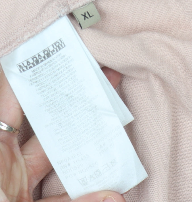 Napapijri Men's Beige XL Polo Shirt