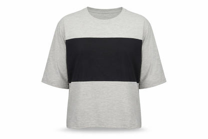 Womens UK Size XL Jacqueline de Yong Grey Basic T-Shirt