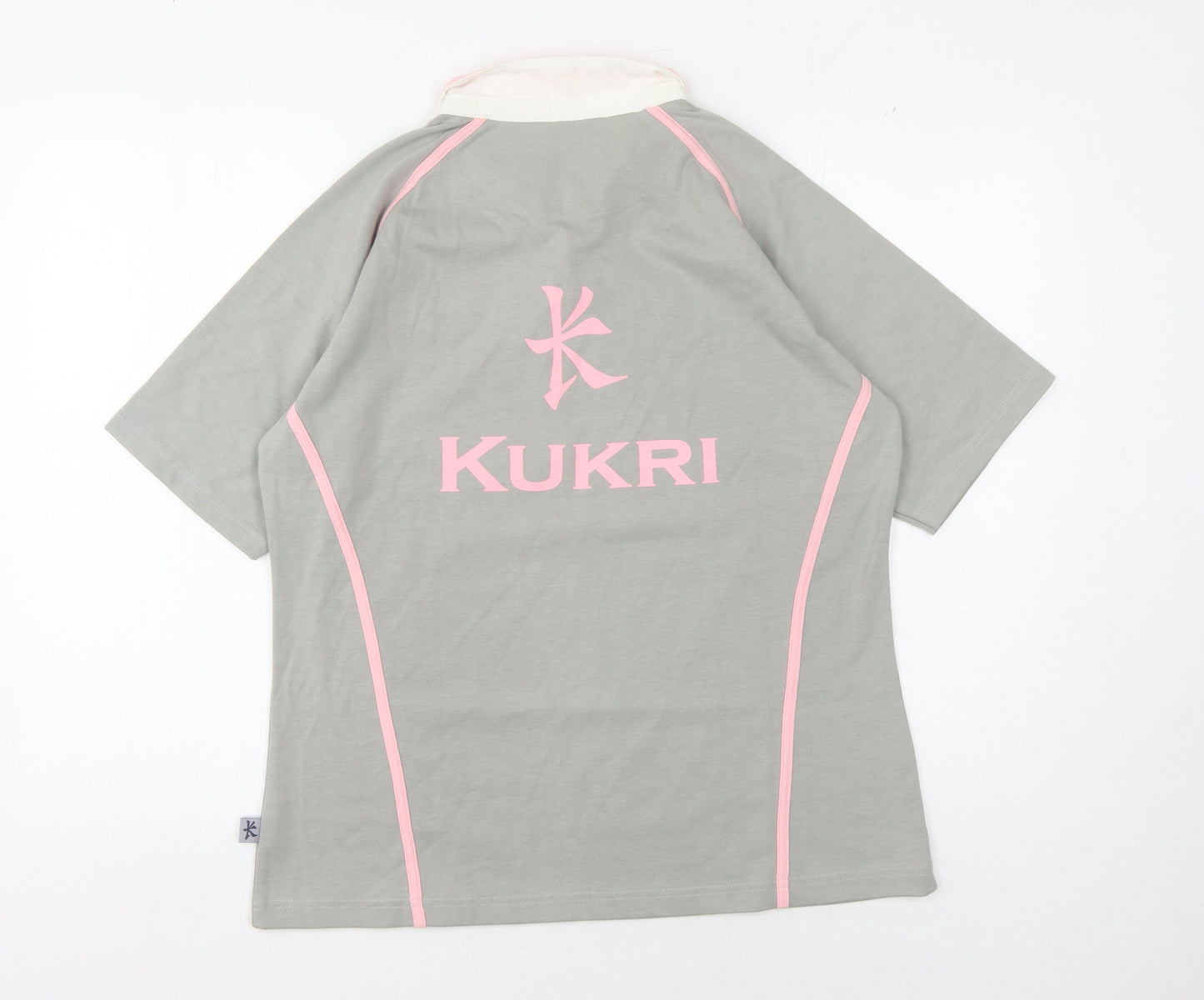 Kukri Women's Grey Collared Activewear Top Size 18