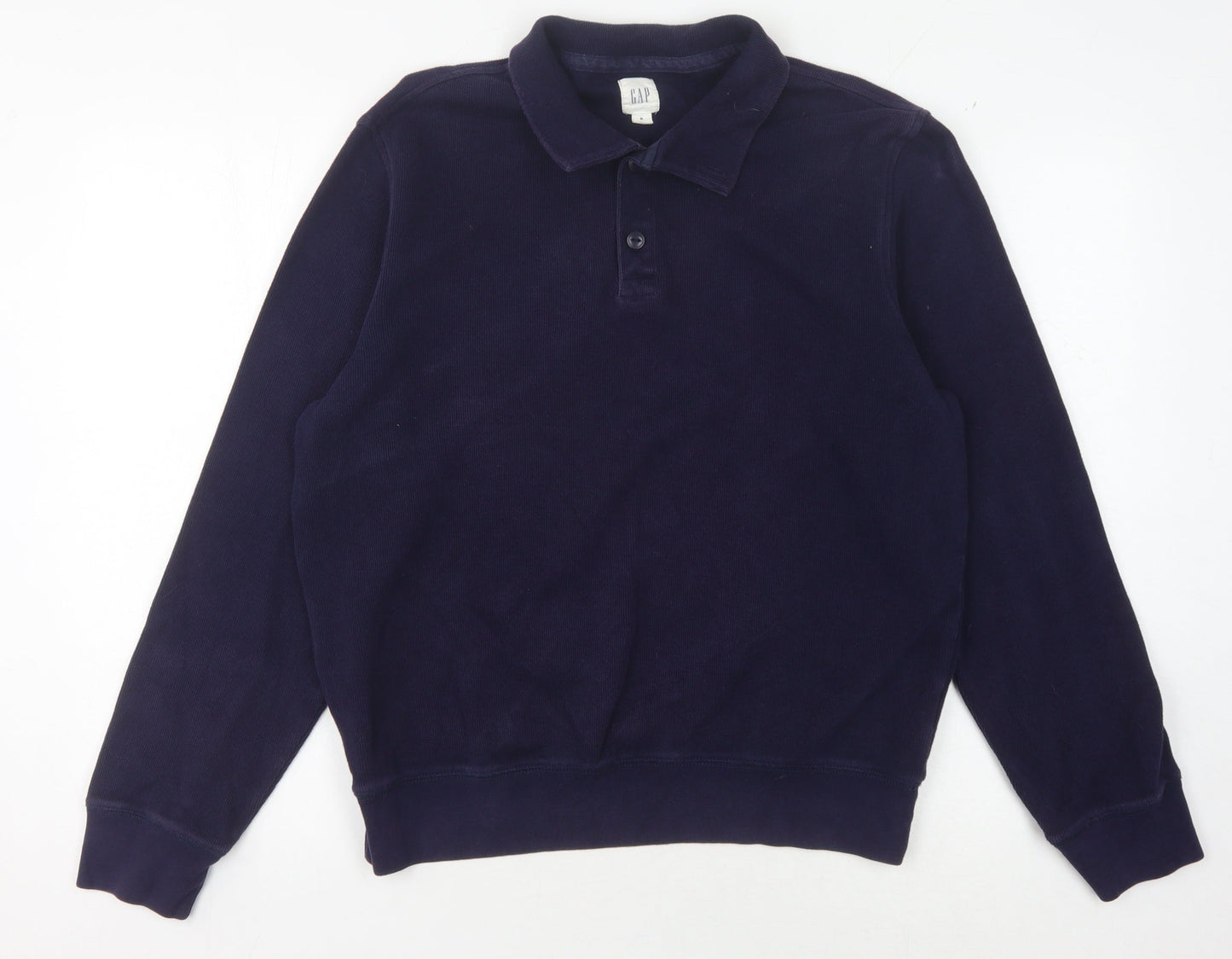 GAP Men's Blue Collared Jumper Size M