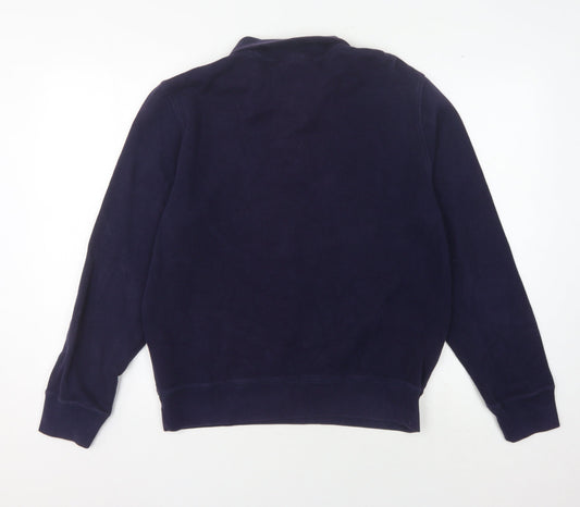 GAP Men's Blue Collared Jumper Size M