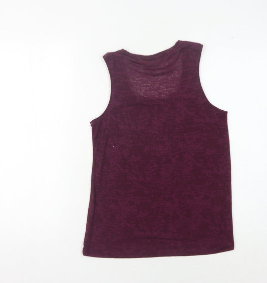 Womens UK Size S Only Purple Basic Tank