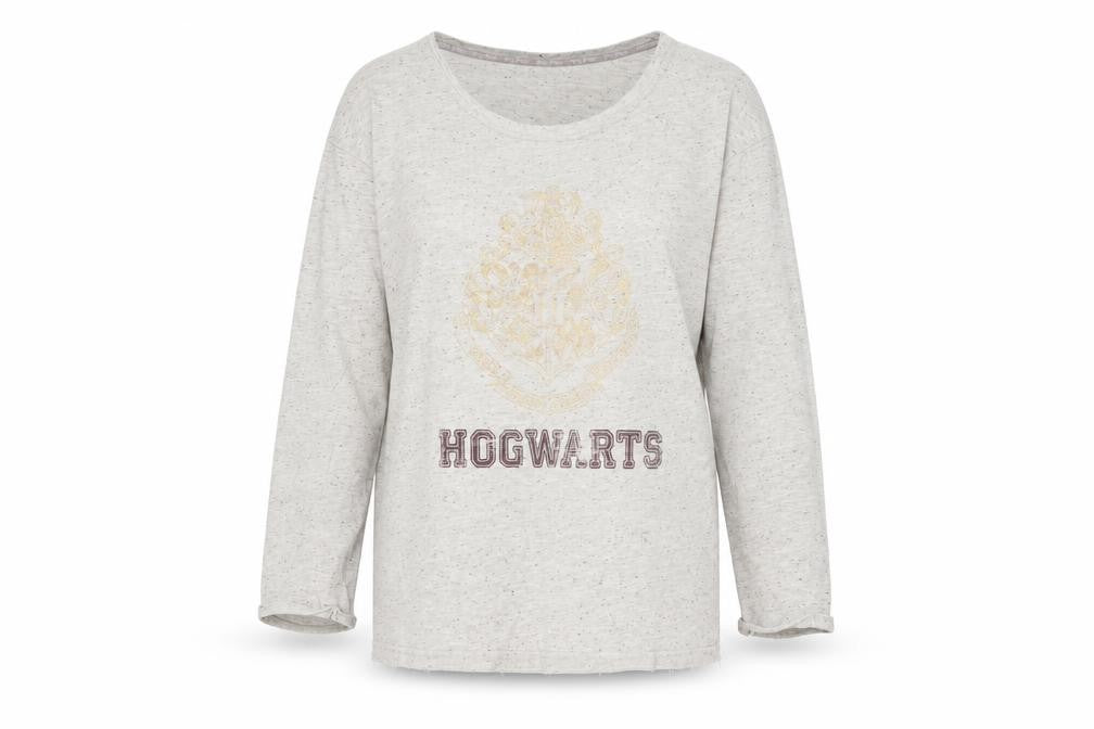Unisex Adults UK Size L Harry Potter Grey Basic T-Shirt