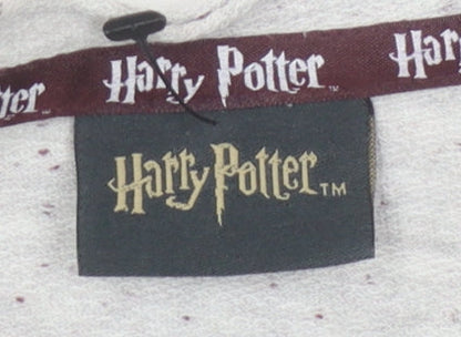 Unisex Adults UK Size L Harry Potter Grey Basic T-Shirt