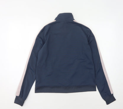 Nike Unisex Blue Full Zip Logo Sweatshirt - M