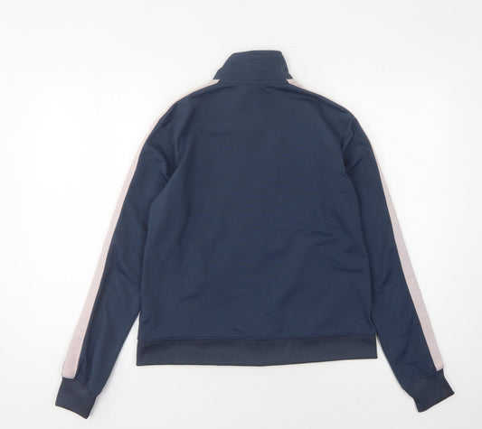 Nike Unisex Blue Full Zip Logo Sweatshirt - M