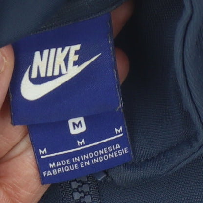 Nike Unisex Blue Full Zip Logo Sweatshirt - M