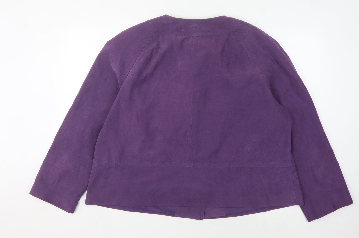 Dressbarn Women Purple Plus Blazer Lined Size 20
