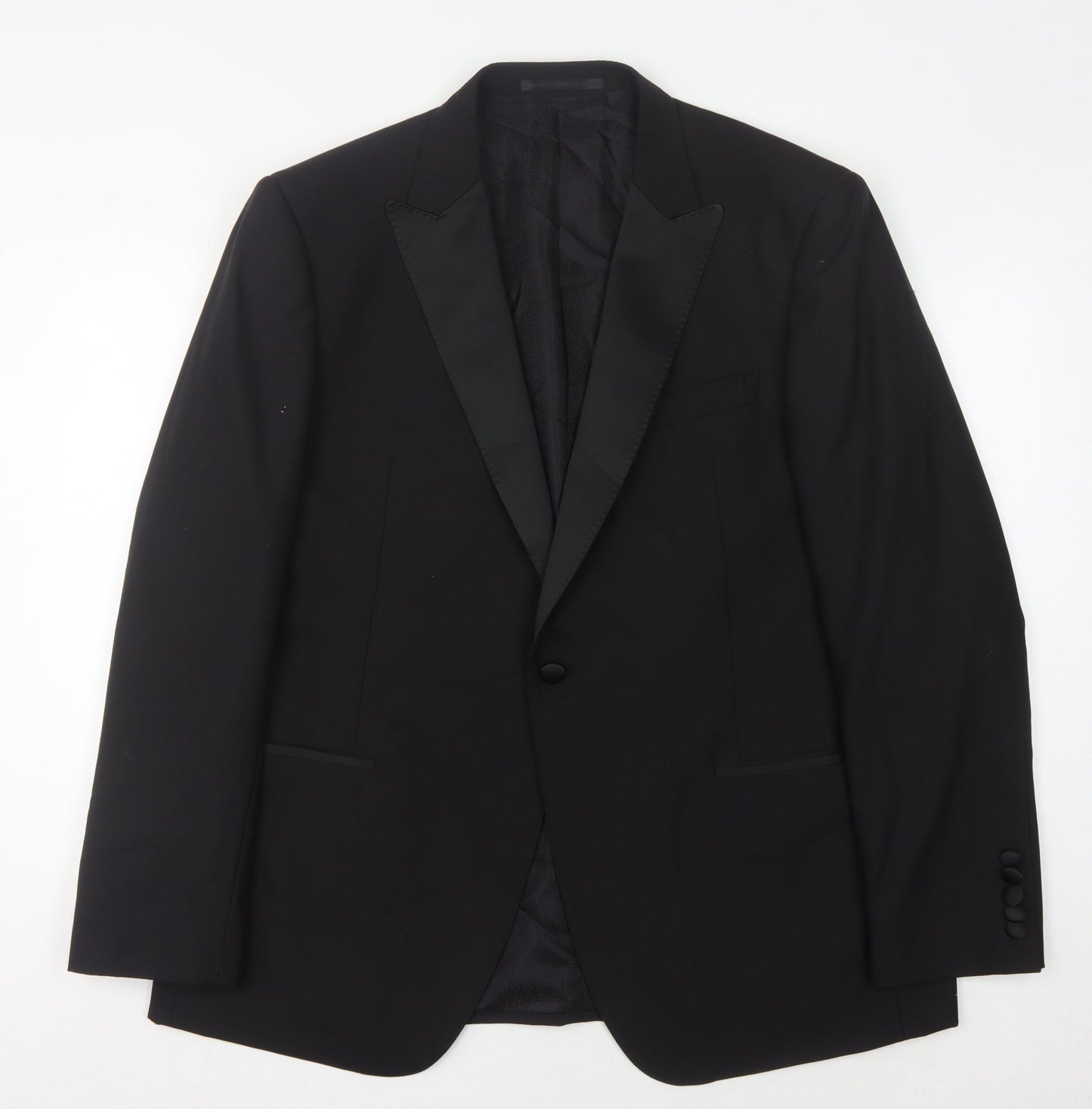 Mens UK Size 46 Marks and Spencer Regular Black Suit Jacket