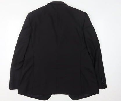 Mens UK Size 46 Marks and Spencer Regular Black Suit Jacket