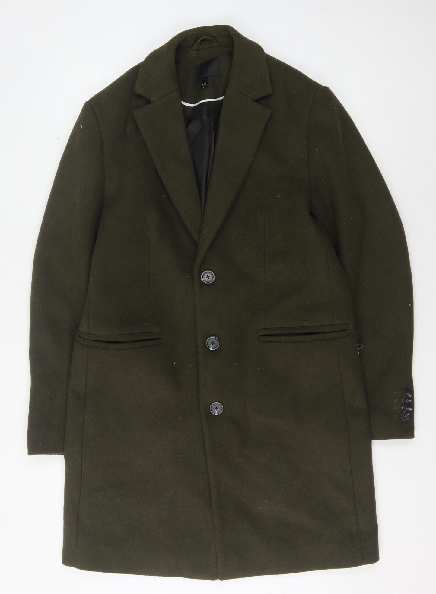 ASOS Men's Green Mid-Length Overcoat - Size M