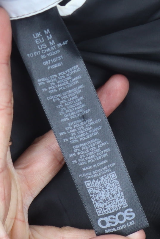 ASOS Men's Green Mid-Length Overcoat - Size M