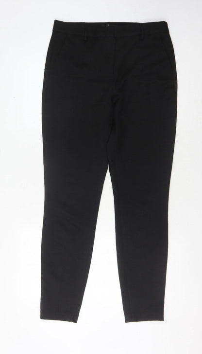 Womens UK Size 10XL NEXT Relaxed Fit Business Casual Black Trousers